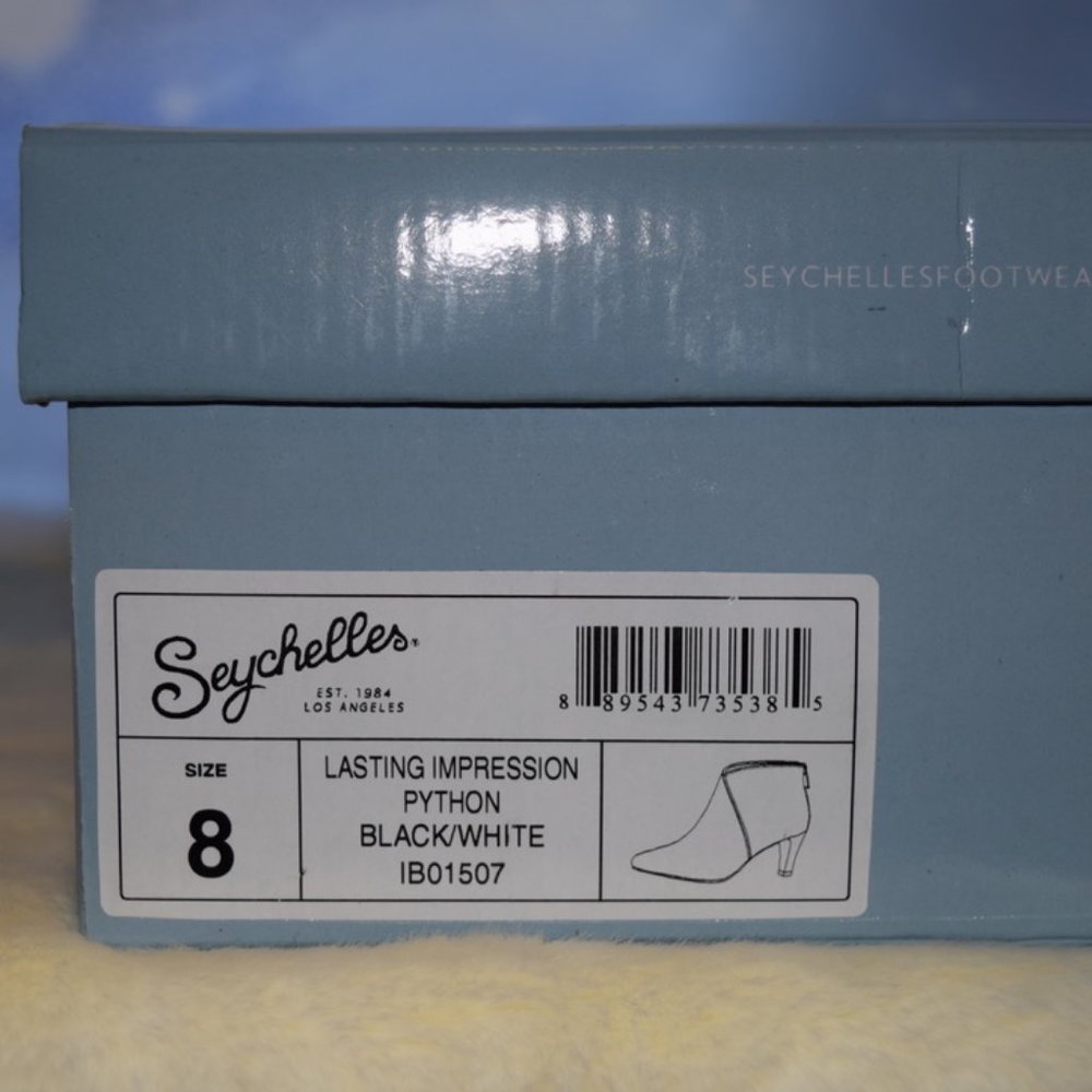 Seychelles Python-Embossed Leather Bootie 8 - Picture 6 of 13
